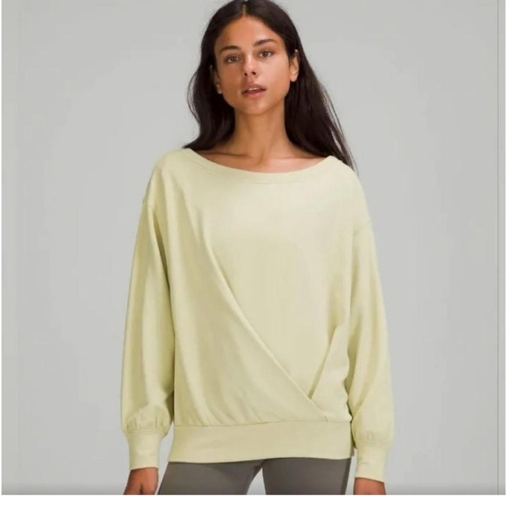 Lululemon pleated modal fleece sweatshirt women’s 2